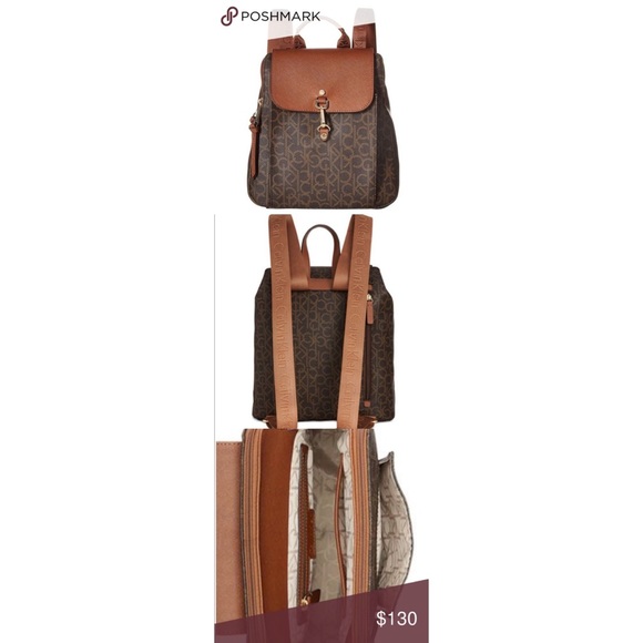 calvin klein hudson monogram backpack